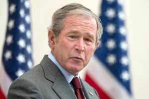 Former President George W. Bush Gives Remarks At A Citizenship Ceremony And Naturalization Forum